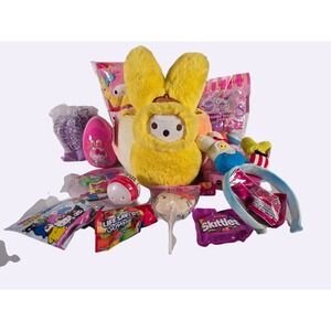 Hello Kitty Pre Filled Easter Basket Plush Toy Candy Filled Eggs Headband & More